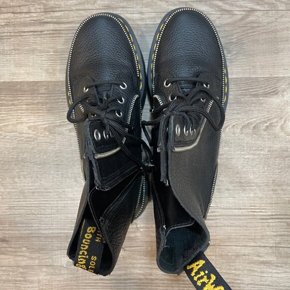 Dr. Martens Jadon Zip Milled Nappa Leather Ankle Platform Boots, Size 9 - Picture 3 of 5